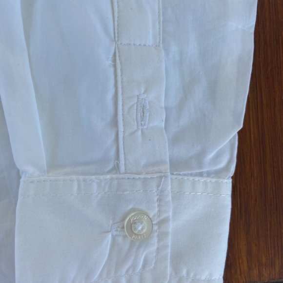 Jacadi Boy's White Button Front Shirt in Size 5 EUC - Picture 4 of 14